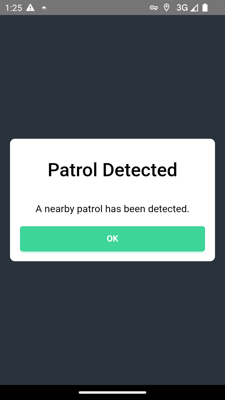 Patrol Detection Alert